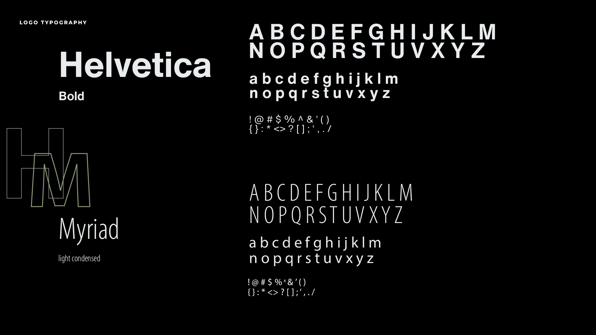 Helvetica modified Lallo font